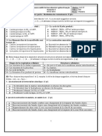 Devoir 4 Modele 2 SVT 2 Bac SPC Semestre 1