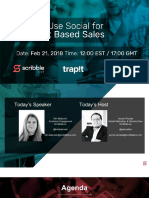 ScribbleLive Webinar Presentation Slides - How To Use Social For Account Based Sales