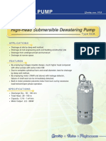 High-Head Submersible Dewatering Pump EUA