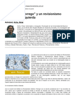 El Instituto "Dorrego" y Un Revisionismo Histórico de Izquierda