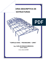 Memoria Descriptiva Capilla