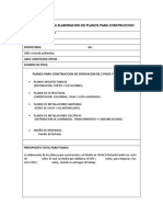 Proforma para Elaboracion de Planos para Construccion