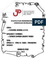 Semana 13 - Tema 01 Tarea - Programas Sociales