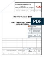 Table of Contents For Final Documentation