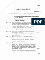 Indian Constitutional Law - II May 2022