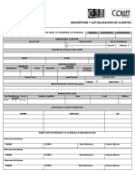 Inscripción y Actualización de Clientes COLLET