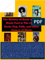 The History of Rock and Pop Music Part 3: The 1970's Rock, Pop, Folk, and Other Genres of Music