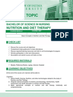 Modular Ncma215 Nutrition and Diet Therapy CM 1 Cu 1 Week 1 Pandemic