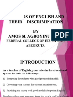 English Sounds and Their Discrimination Revised Version