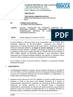 Informe N°009 - 2023 Solicito Aprobacion Del Programa Educca de La MDL