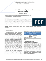 Interpersonal Confidence On Epistemic Democracy: Beyond Voting