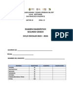 Examen Diagnostico 2° - 2023 - 2024