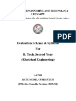 EE2 BTech 2nd Year K Series Syllabus EFS 2019 20