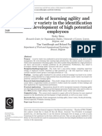 The Role of Learning Agility and Career Variety in The Identification and Development of High Potential Employees