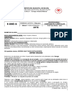 2° Bimestre - Bloco 1 - 10.05.2021 A 02.06.2021 - 8° Ano A