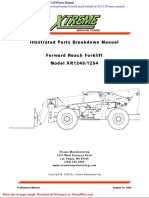 Xtreme Forward Reach Forklift Xr1245 1254 Parts Manual