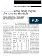 Advantages of Reduced-Clearance Casing Scheme