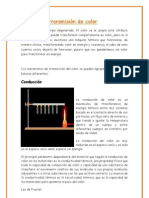 Formas de Transmisión de Calor