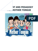 Class Module in Content and Pedagogy For The Mother-Tongue