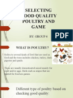 Selecting Good Quality Poultry and Game