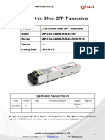 2.5G 1550nm 80km SFP Transceiver