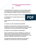 La Retroalimentacion Efectiva y Su Potencial para Mejorar El Aprendizaje