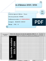 Registre D'absence G A 2022 2203