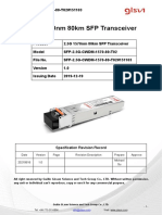 2.5G 1570nm 80km SFP Transceiver