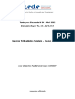 Estudo Sobre Gastos Tributarios