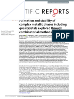 Wolf - SR - Formation and Stability of Complex Metallic Phases Including QC Explored Through Combinatorial Methods