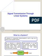 Signal Transmission Through Linear Systems