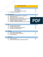 Schedule Quality Checklist