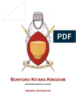 Bunyoro Kitara Kingdom$2C General Information