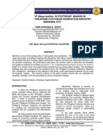 Utilization of (Musa Textilis) in Footwear Making in Accordance To Philippine Footwear Federation Industry, Marikina City