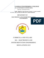 B.e.electronics and Instrumentation Engineering