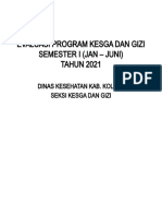 Evaluasi Program Kesga Dan Gizi Semester I (