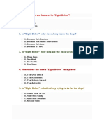 Eight Below - Comprehension Questions