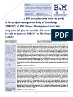 Integración Del Plan de Ejecución BIM Con PMBOK