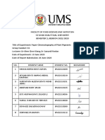 Lab Report 5 - Paper Chromatography of Plant Pigments