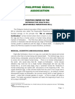 Philippine Medical Association: Position Paper On The