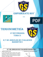 4ºS Trigonometría Tema5 R.T de Ángulos de Cualquier Magnitud I