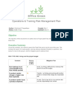 Activity Template - Risk Management Plan