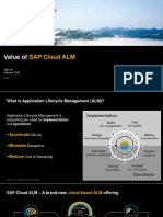 Value of SAP Cloud ALM