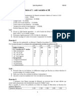 Série n2 Coût Variable Et SR 2023