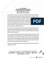 Acta de La Personeria de Bogota Como Mediadora Entre La Sed y La Ade