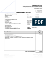 National Trust Purchase Order 85292950