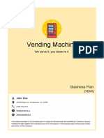 Vending Machine Business Plan Example