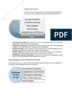 Advantages of The Product Life Cycle