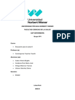 Informe Sobre La Aplicación de La Teoría de Nola Pender