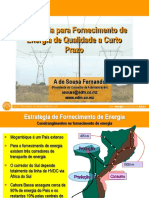 PT-Estratégia para o Fornecimento de Energia de Qualidade A Curto Prazo-Electricidade de Mocambique